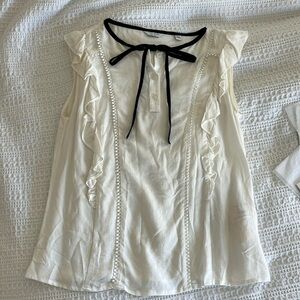Jack Wills White Bow Top